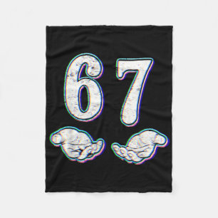 Manta Polar Número 67 Coincidencia Seis Siete 6 7 Meme 6-7 Hal