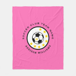 Manta Polar Número de camiseta de equipo de fútbol personaliza