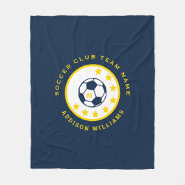 Manta Polar Número de Jersey Personalizado de Equipo de Fútbol