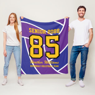 Manta Polar Número de Jersey Personalizado para el Equipo de V