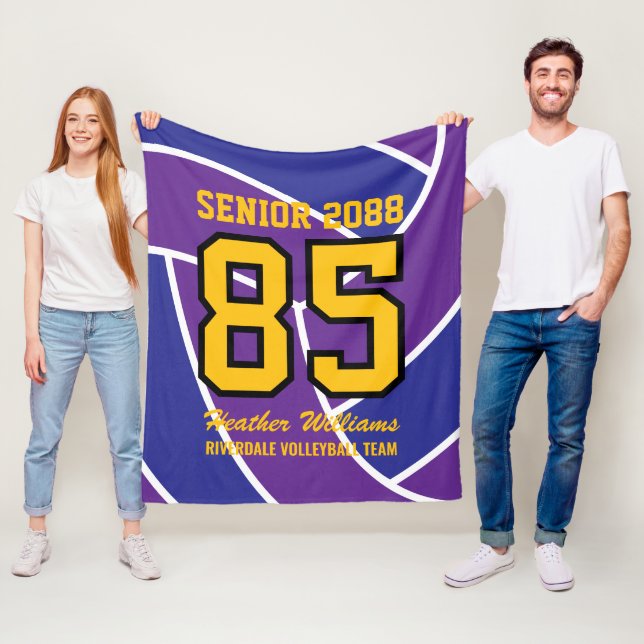 Manta Polar Número de Jersey Personalizado para el Equipo de V (In situ)