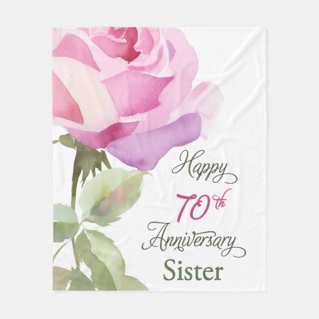 Manta Polar Nun 70th Anniversary Sister Jubilee Pink Rose (Anverso)