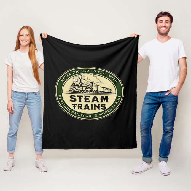 Manta Polar Nunca demasiado viejo para jugar con trenes de vap (In situ)