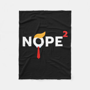 Manta Polar Nunca más gracioso demostración de disfraces polít