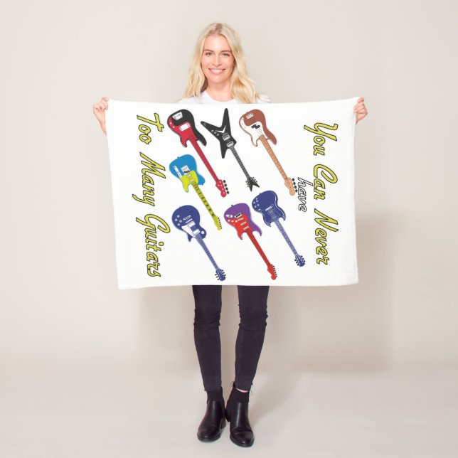 Manta Polar Nunca Se Puede Tener Demasiados Guitarmes - (In situ)