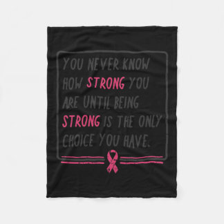 Manta Polar Nunca se sabe cuán fuerte es el regalo del cáncer