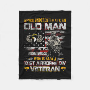Manta Polar Nunca Subestimes A Un Hombre Mayor 101st Airborne