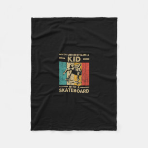 Manta Polar Nunca Subestimes A Un Niño Con Un Skateboard Skate