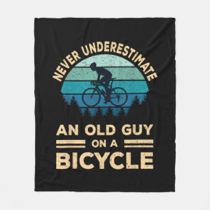 Manta Polar Nunca Subestimes A Un Viejo En Una Bicicleta Graci