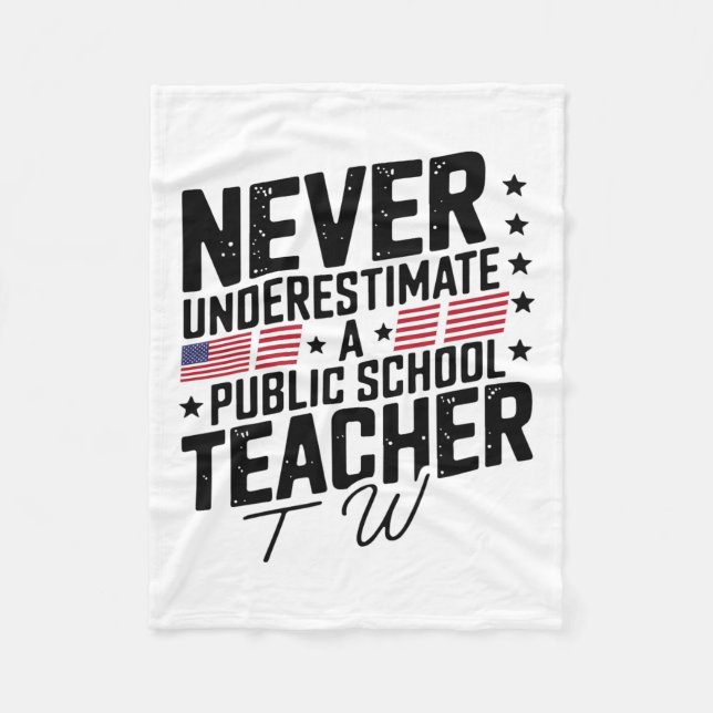 Manta Polar Nunca Subestimes Un Ritmo De Maestros De Escuelas  (Anverso)