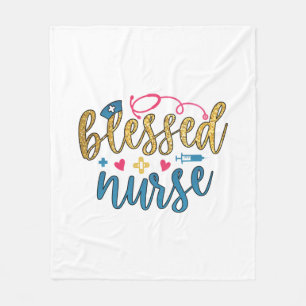 Manta Polar Nurse Gift Enfermera bendita