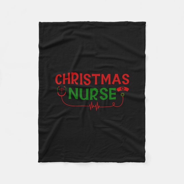 Manta Polar Nurse Gift | Enfermeras Navidades (Anverso)