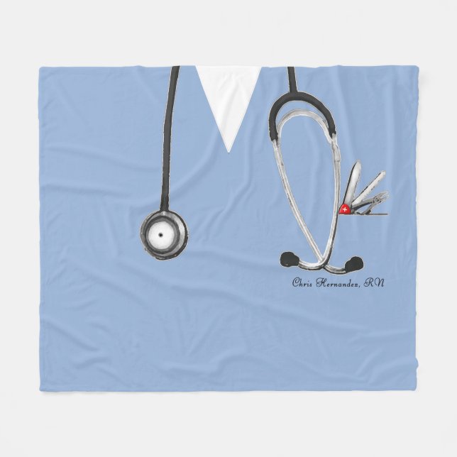 Manta Polar Nurse Novelty Gift Idea Fleece Blanket (Frente (Horizontal))