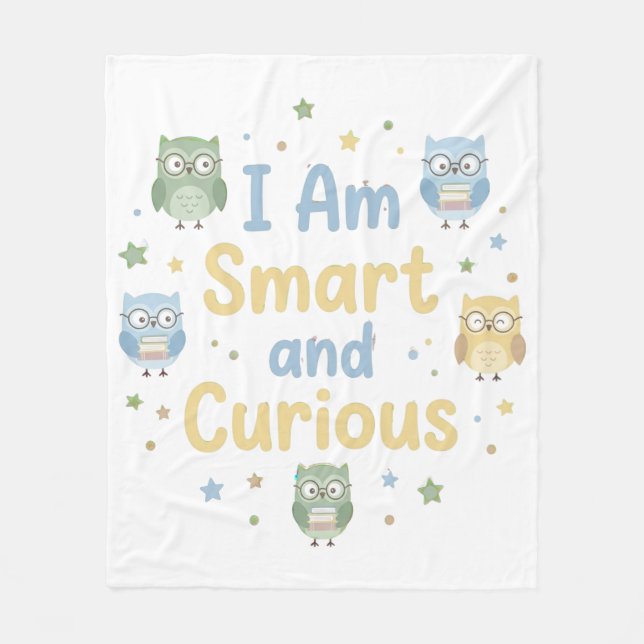 Manta Polar Nursery Growth Affirmation Smart and Curious (Anverso)