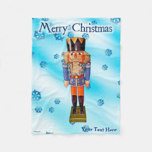 Manta Polar Nutcracker alemán - Feliz Navidad