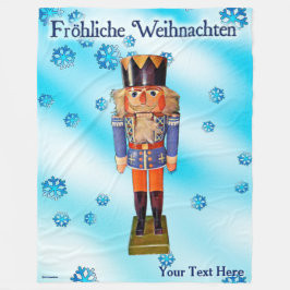 Manta Polar Nutcracker alemán: Fröhliche Weihnachten
