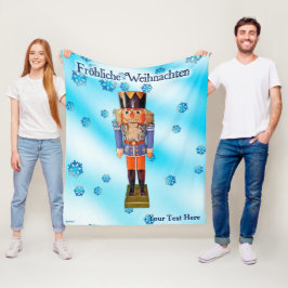 Manta Polar Nutcracker alemán: Fröhliche Weihnachten Fleece B