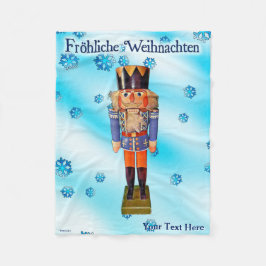 Manta Polar Nutcracker alemán: Fröhliche Weihnachten Fleece B
