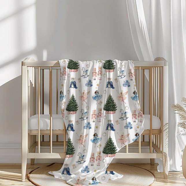 Manta Polar Nutcracker Ballet Navidad Nostálgica  (Nutcracker Ballet Christmas Blanker)