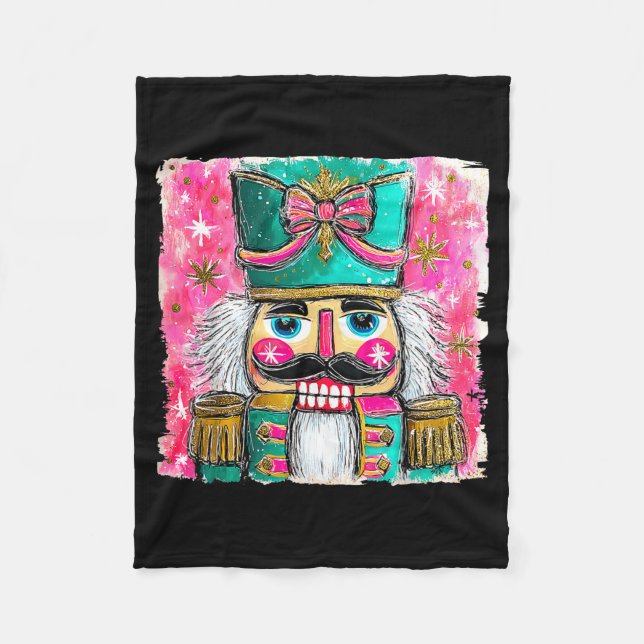 Manta Polar Nutcracker Nuts Xmas Pajamas Holiday Christmas Wat (Anverso)