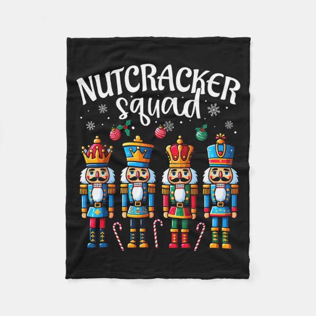 Manta Polar Nutcracker Squad Pajama Merry Christmas Toddler Bo (Anverso)