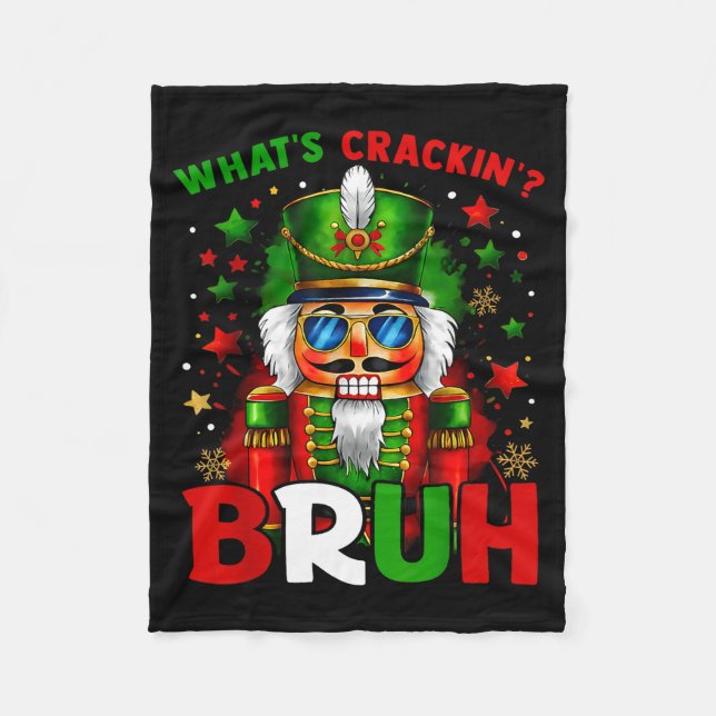 Manta Polar Nutcracker What's Crackin Bruh Funny Christmas Men (Anverso)