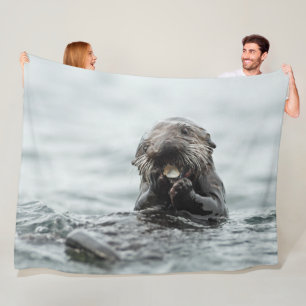 Manta Polar Nutria de mar adorable