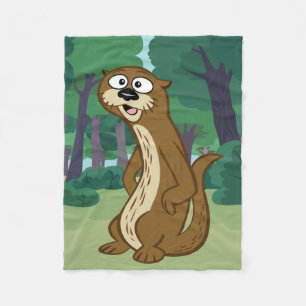 Manta Polar Nutria de Rick el Reggie del guardabosques