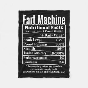 Manta Polar Nutrion Facts Fart Machine Dad Chistes Graciosos F