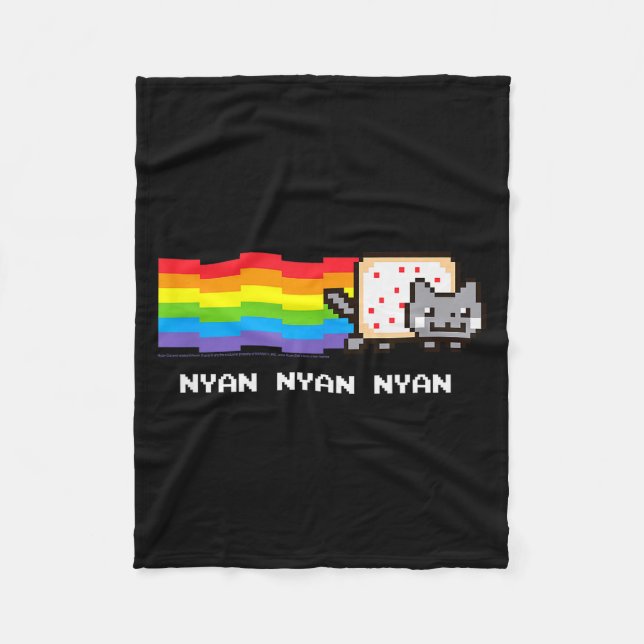 Manta Polar Nyan Cat Nyan Nyan Nyan Rainbow Funny Internet Mem (Anverso)