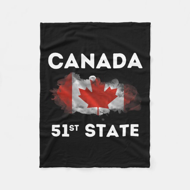 Manta Polar O Canadá 51ª broma estatal Trump camiseta meme de  (Anverso)