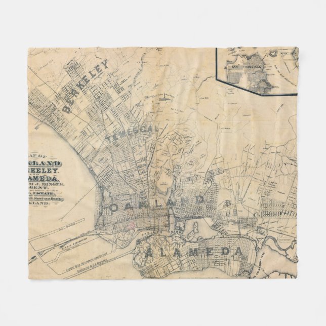 Manta Polar Oakland, Berkeley, Alameda (Frente (Horizontal))