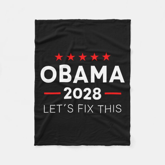 Manta Polar Obama 2028 3rd Term Let's Fix This, Obama For  (Anverso)