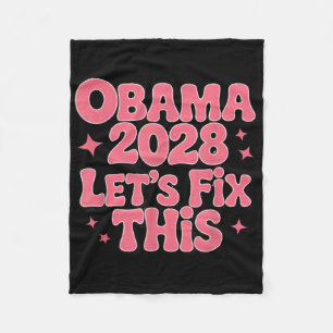 Manta Polar Obama Viñeta Retro Patriótico Protesta Política 20