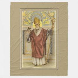 Manta Polar Obispo católico del navidad de San Nicolás