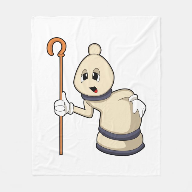 Manta Polar Obispo de ajedrez en ajedrez (Anverso)