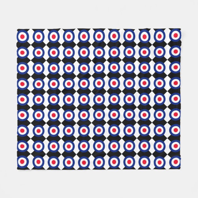 Manta Polar Objetivo MOD Roundel en Checkers (Frente (Horizontal))