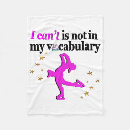 MANTA POLAR OBJETIVOS Y SUEÑOS DE PATINAJE DE FIGURA ROSA