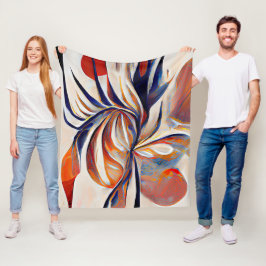 Manta Polar Obra de arte abstracta moderna del Boho