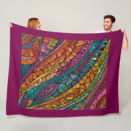 Manta Polar Obra maestra de resumen geométrico brillante