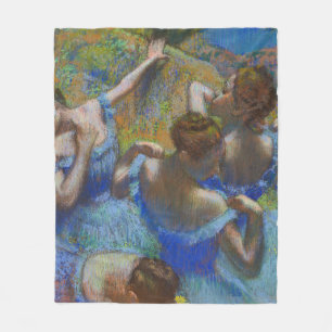 Manta Polar Obras maestras de arte pastel de bailarinas azules