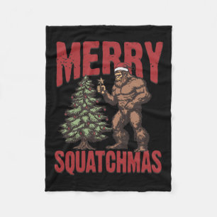 Manta Polar Occidente retro Merry Squatchmas Funny Bigfoot San