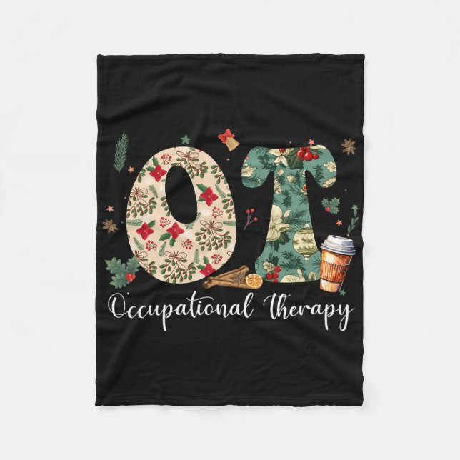 Manta Polar Occupational Therapy Therapist Christmas Ot Ota Me (Anverso)