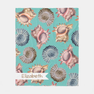 Manta Polar Ocean Seashells - Nombre personalizado