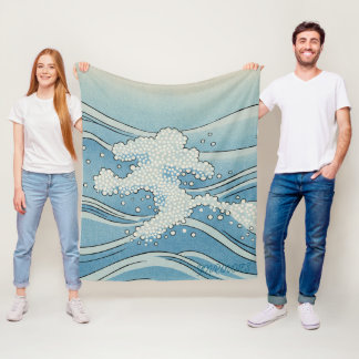 Manta Polar Ocean Wave Art Print – Japanese Woodblock Style