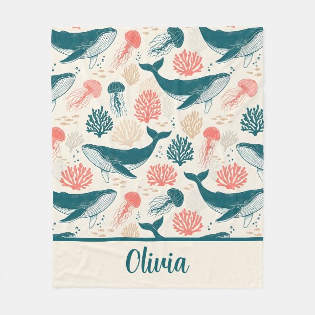 Manta Polar Ocean Wonders Whale Jellyfish Coral (Anverso)