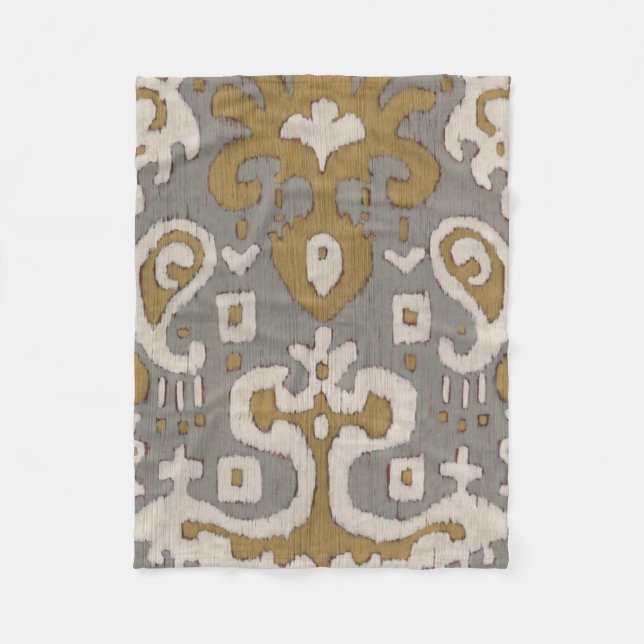 Manta Polar Ochre Ikat I (Anverso)