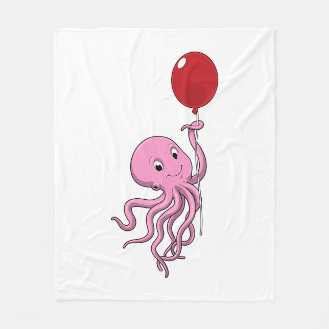Manta Polar Octopus con globo (Anverso)