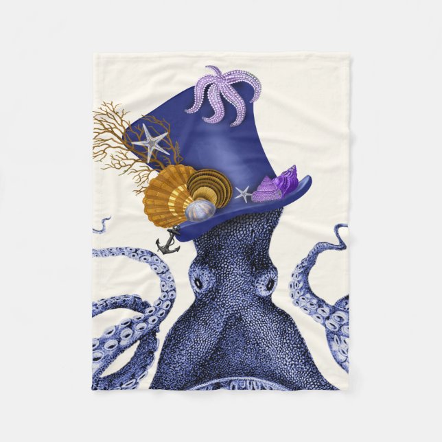 Manta Polar Octopus con Gorra náutico (Anverso)