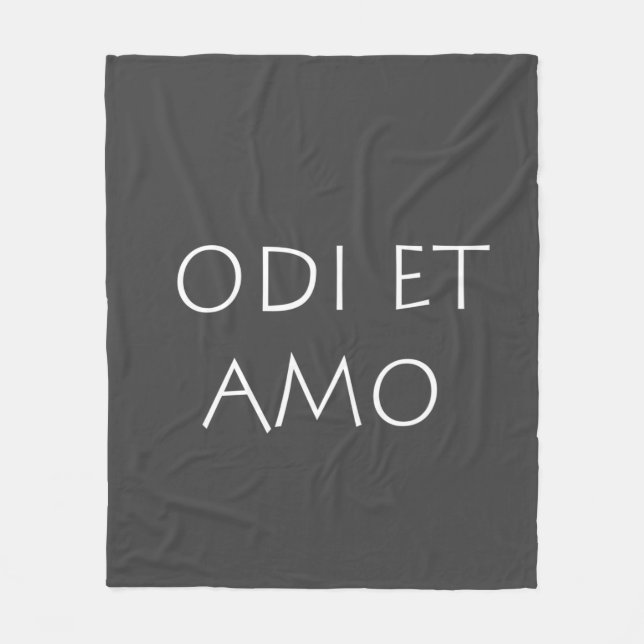 Manta Polar Odi et amo (Anverso)